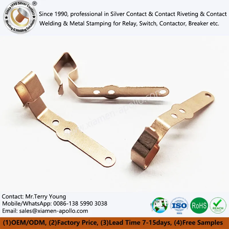 Kupfergestanzte Komponenten für Schaltersteckdosen