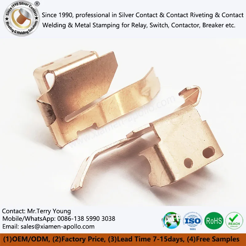 Kupferprägefederkontakte für elektrische Schalter
