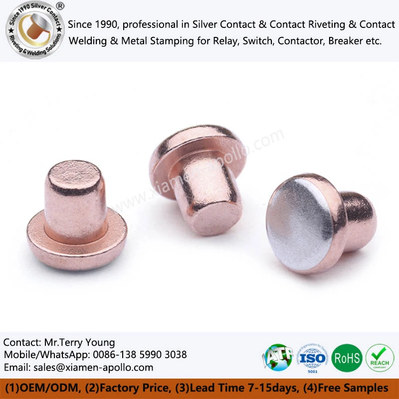 Bimetal Rivets Silver Contacts
