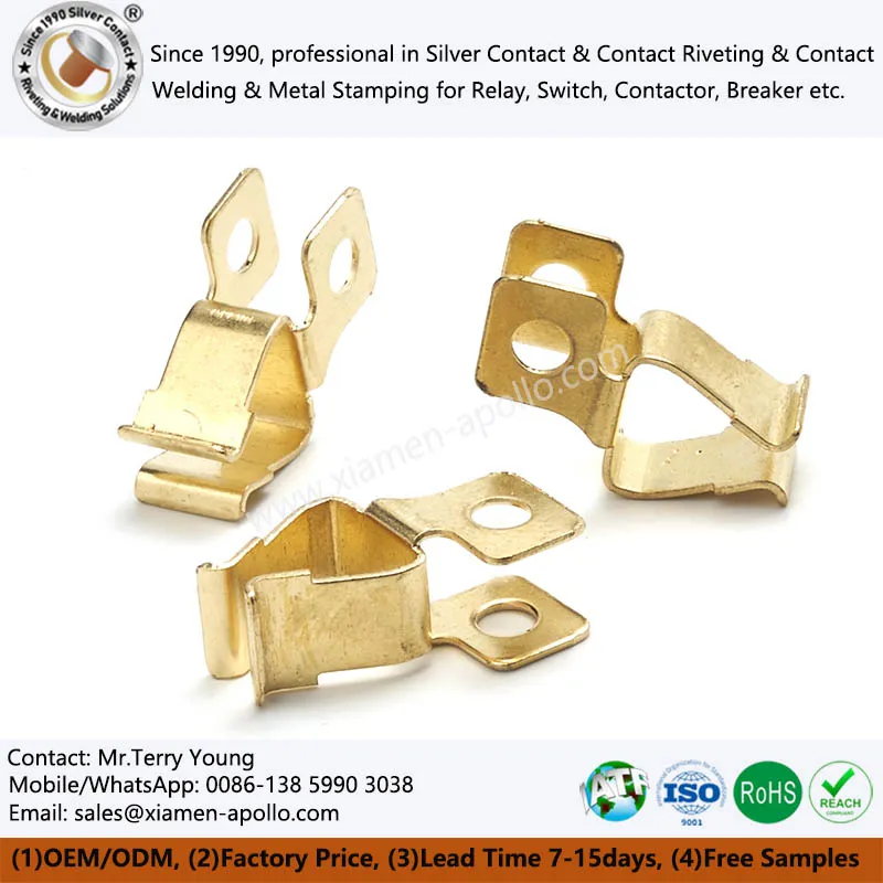 Electric Brass Stamping Part for Wall Switch Socket Electric Brass Stamping Part for Wall Switch Socket