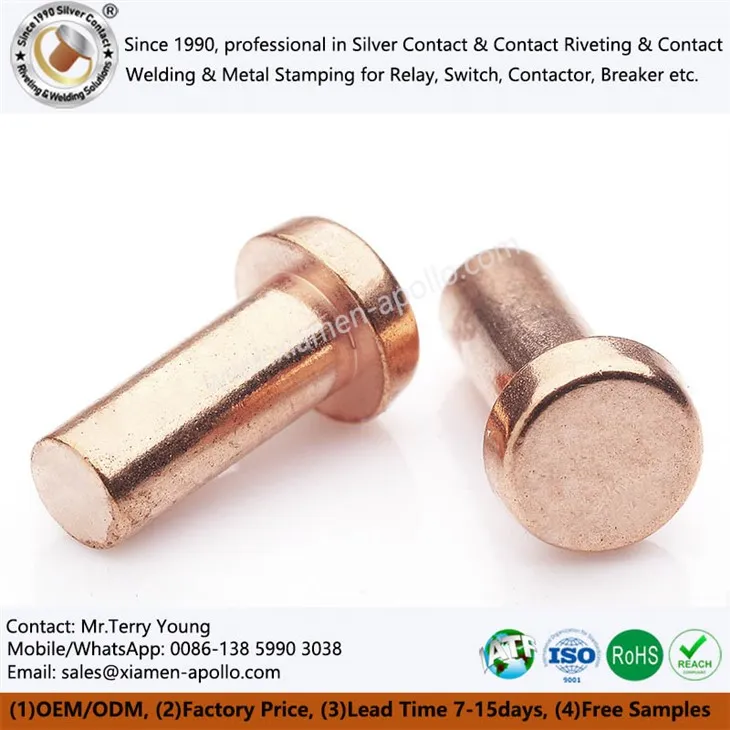 Reine Kupfer elektrische Kontakte
